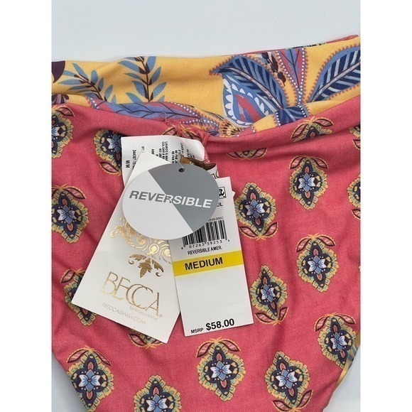 Becca Multi Tapestry Bloom Convertible Push-Up Bikini Top and Reversible Bottoms - Picture 15 of 15